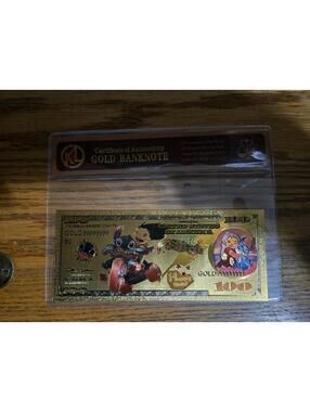 24k gold foil plated Disney Collectible Lili & Stitch